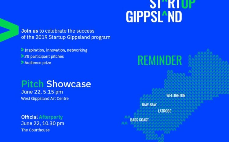  Startup Gippsland’s Pitch Showcase – Countdown