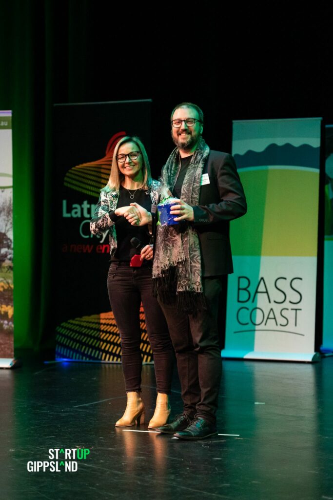 Angelo Saridis Urban Farmland Marketplace Startup Gippsland Winner People's choice award